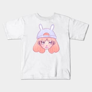 Ginger Bunny Girl Kids T-Shirt